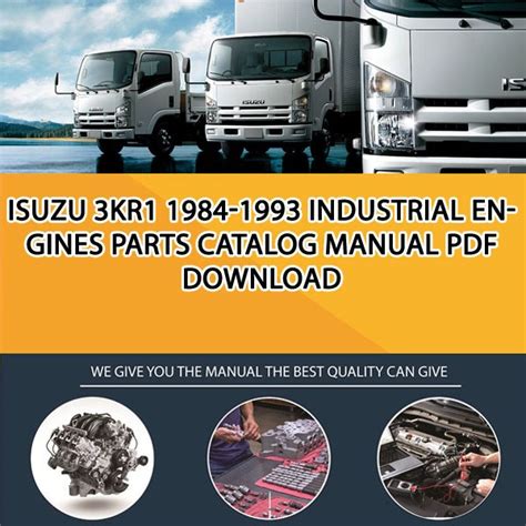 45 Isuzu Truck Workshop Manuals free download PDF. . Isuzu 3kr1 engine manual